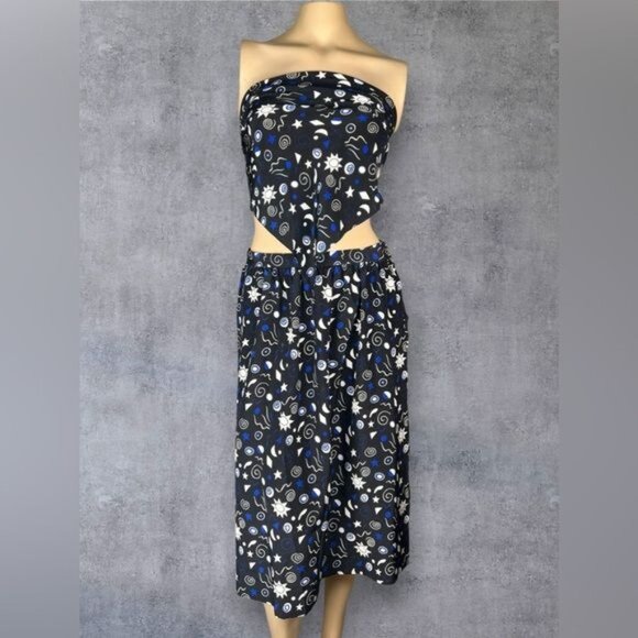 Ciao Petites Silk Dress with Bold Print
